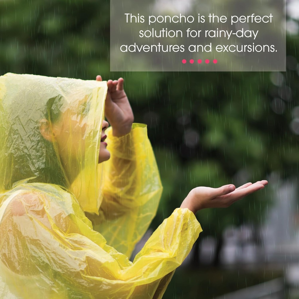 Disposable Yellow Rain Ponchos – Emergency Poncho Rain Bewertung und Preis