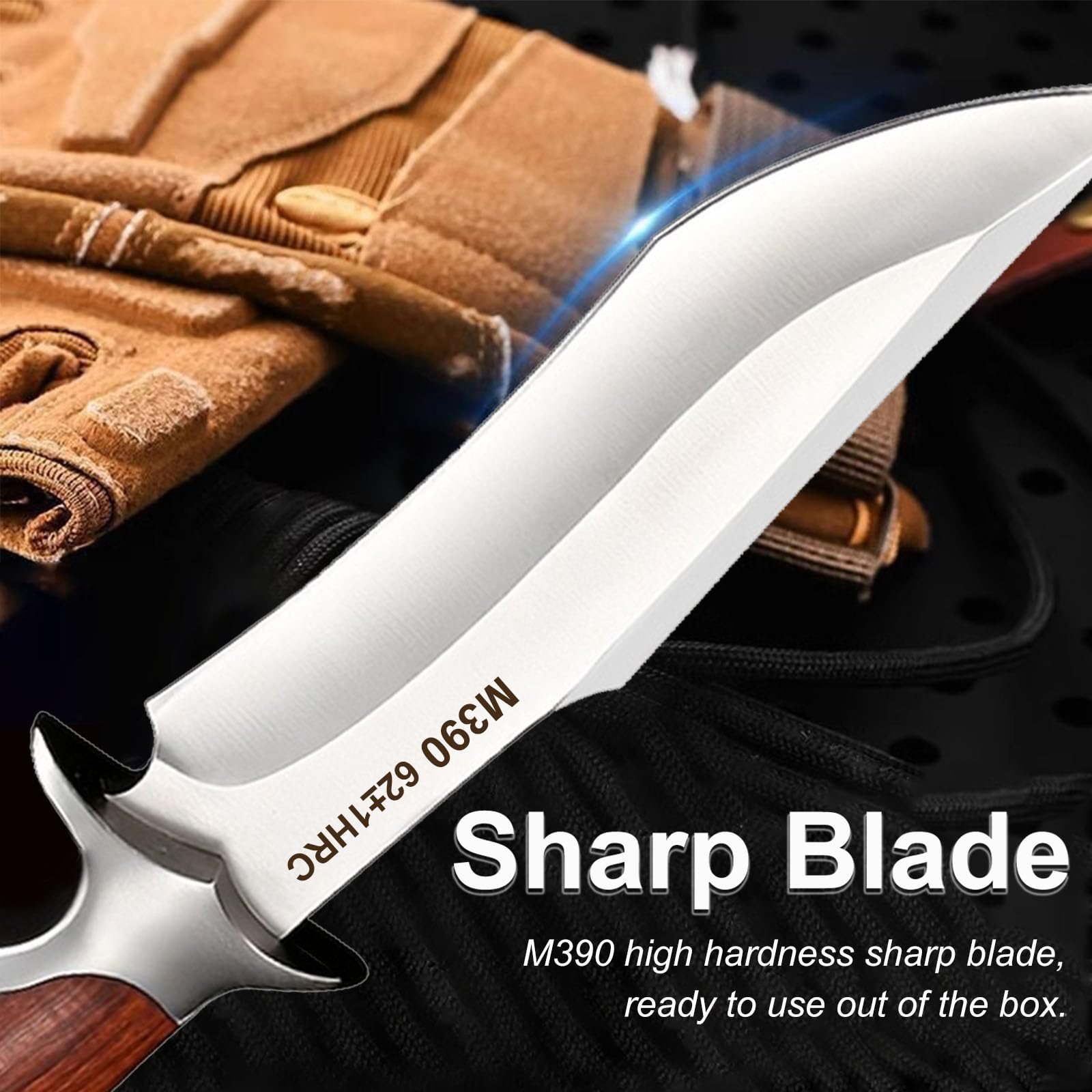 Outdoor Pocket knife M390 stee – Bushcraft Knife Fixed Bewertung und Preis
