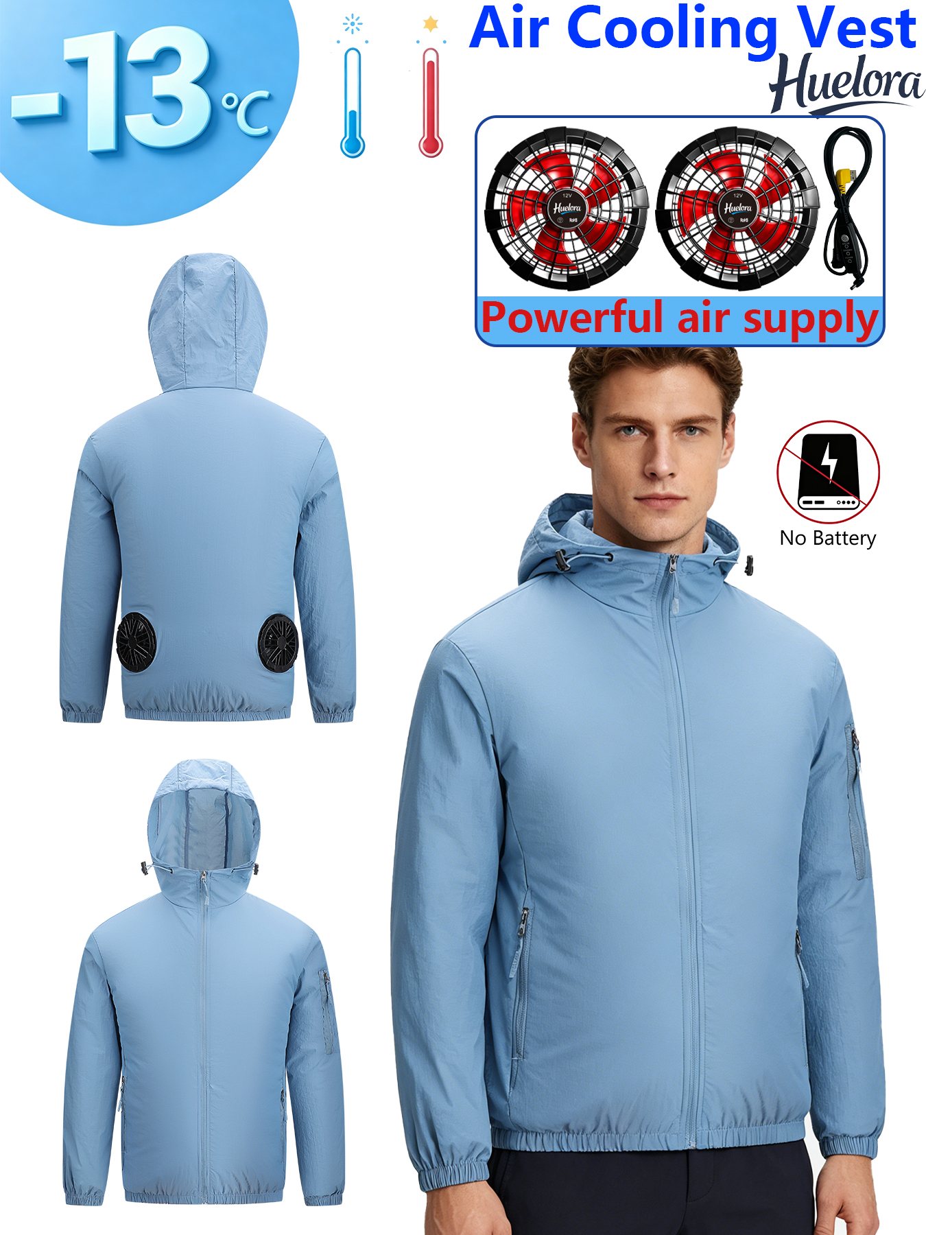 Men's Hooded USB Cooling Jacke – Fishing Kit Compact Bewertung und Preis