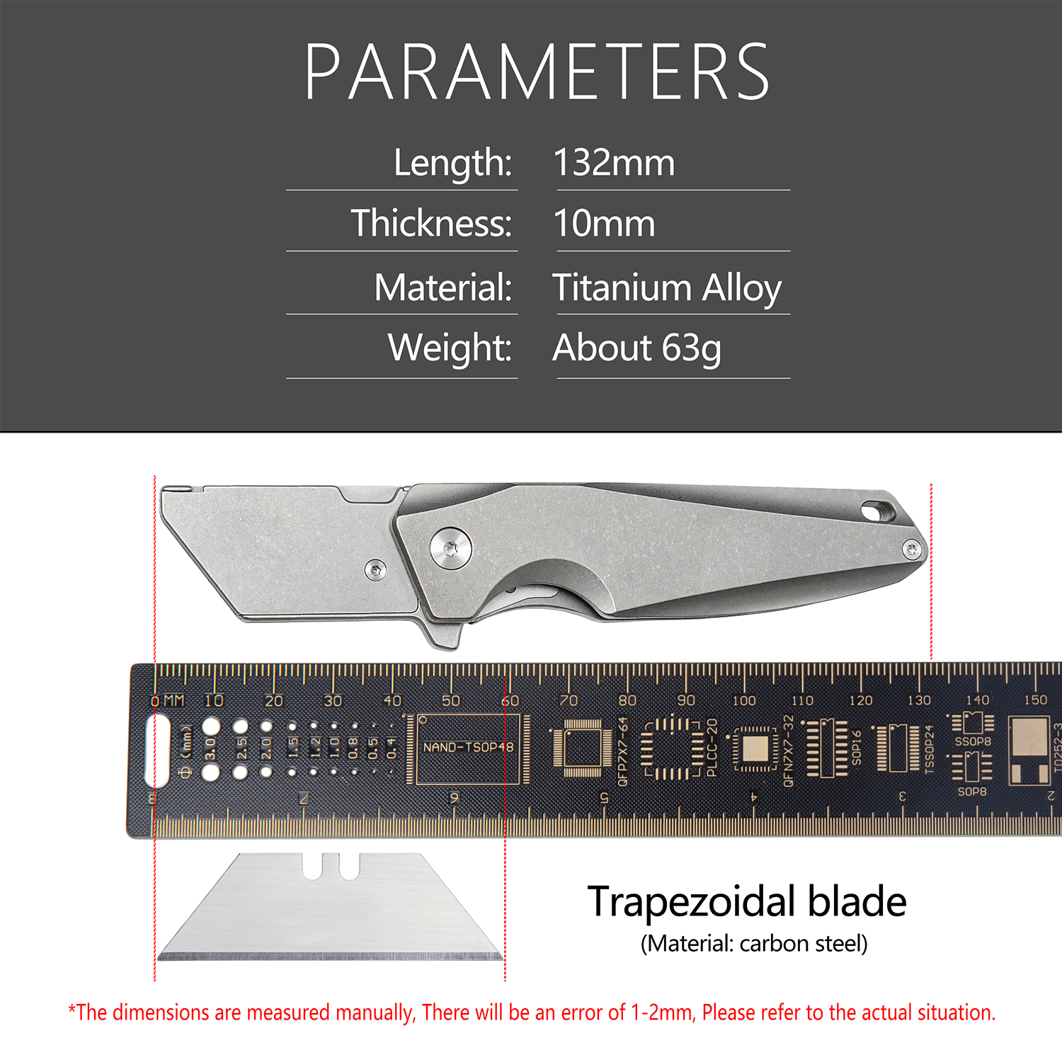  Titanium Alloy Utility Knife – Bushcraft Knife Fixed Bewertung und Preis