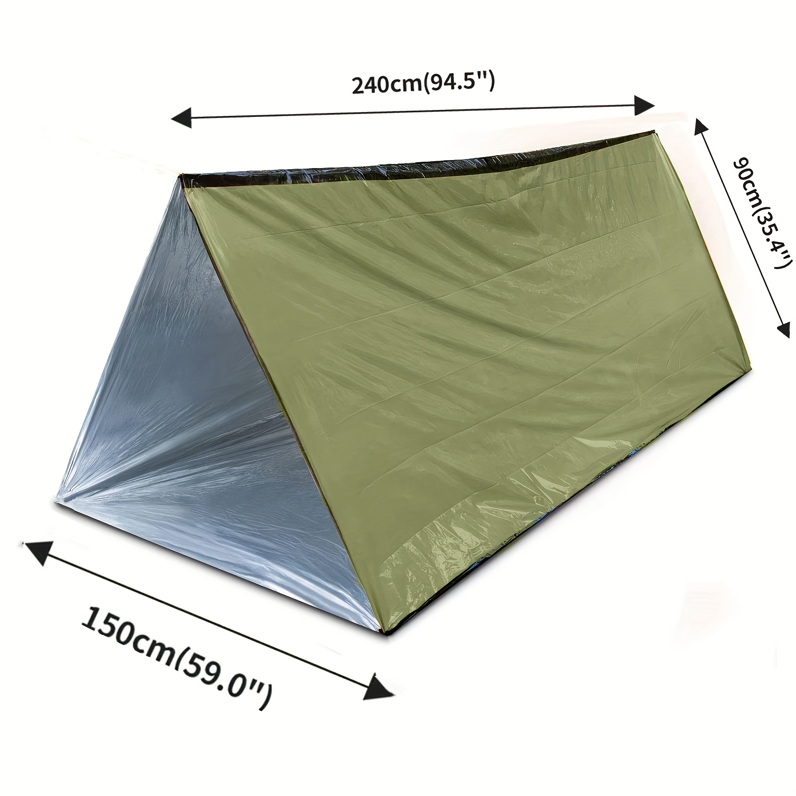 2Pcs Reflective Mylar Tent Lig – Emergency Mylar Tent Bewertung und Preis
