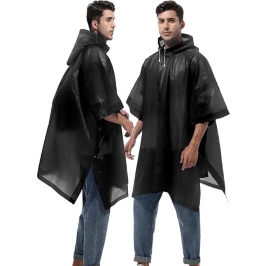 2-Pack Reusable Rain Ponchos f – Emergency Poncho Rain Bewertung und Preis