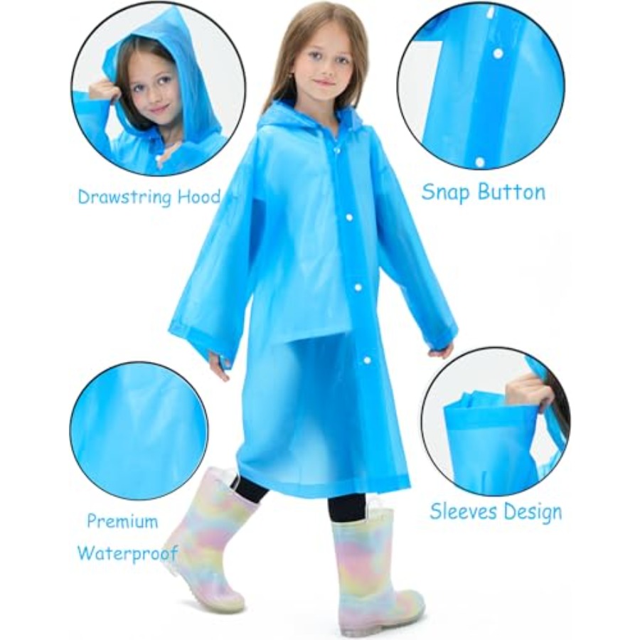 2 Pack Reusable Waterproof Rai – Emergency Poncho Rain Bewertung und Preis