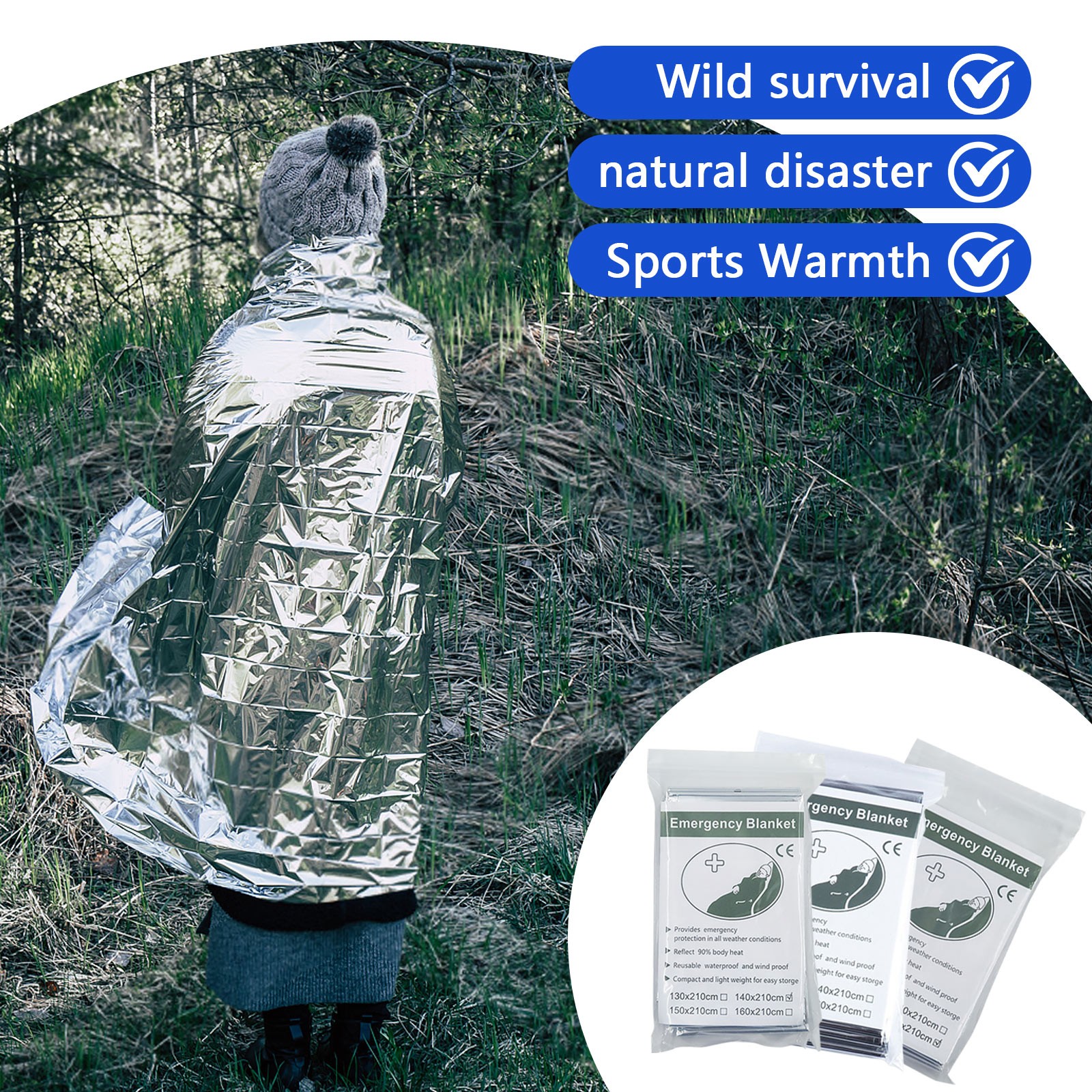 Outdoor emergency blanket port – Survival Blanket Reflective Bewertung und Preis