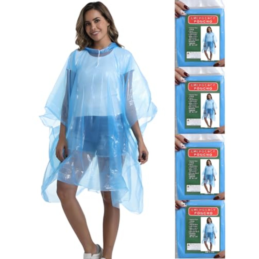 4/6/12 Pack Disposable Rain Po – Emergency Poncho Rain Bewertung und Preis