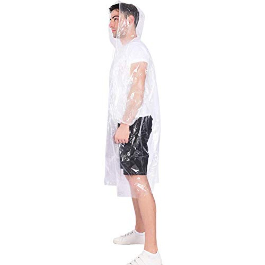 Rain Ponchos, with Drawstring  – Emergency Poncho Rain Bewertung und Preis