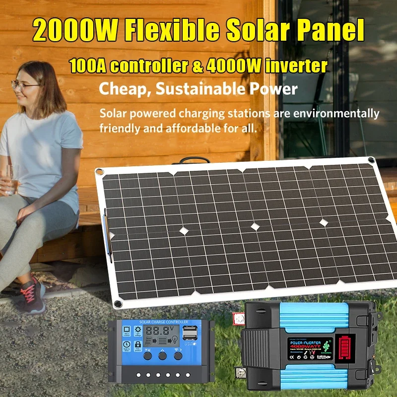 4000W Solar Panel Kit 12V To 1 – Solar Emergency Charger Bewertung und Preis