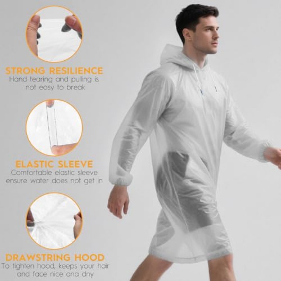 and and Disposable Rain Poncho – Emergency Poncho Rain Bewertung und Preis