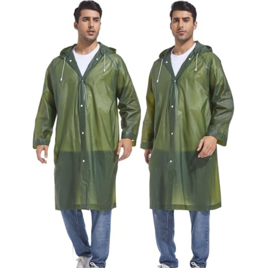 2-Pack Reusable Rain Ponchos f – Emergency Poncho Rain Bewertung und Preis